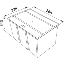 FRANKE SORTOWNIK EASYSORT 600-2-2 121.0494.193